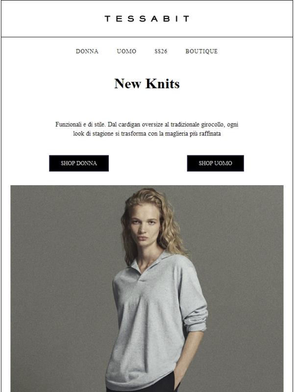 La nuova maglieria di stagione