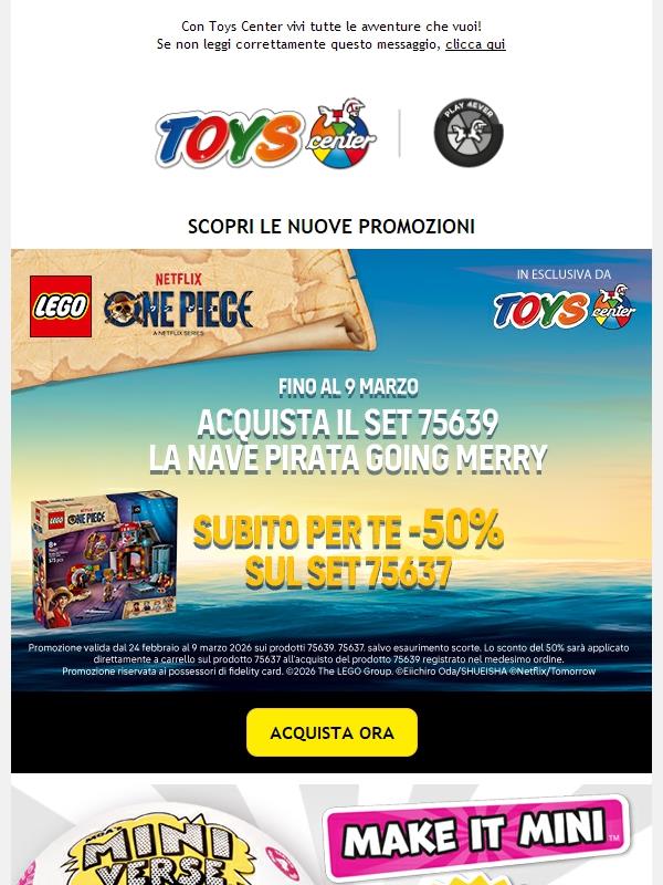 ♟️ PLAY 4EVER – LEGO One Piece in promozione!