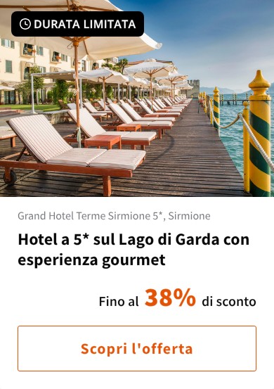 Hotel a 5* sul Lago di Garda con esperienza gourmet