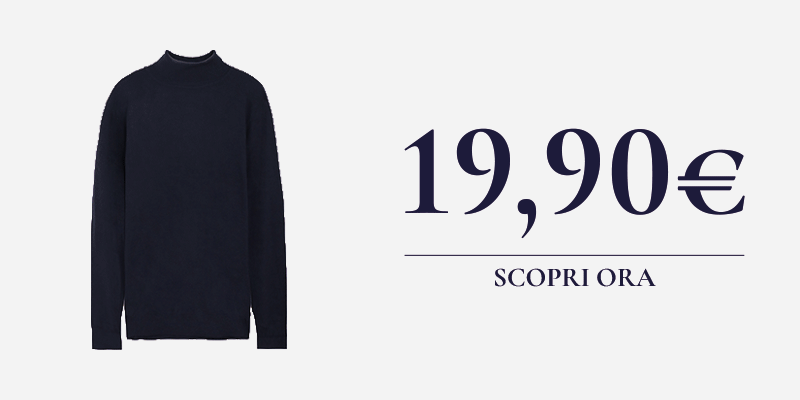 Maglione da uomo basic blu