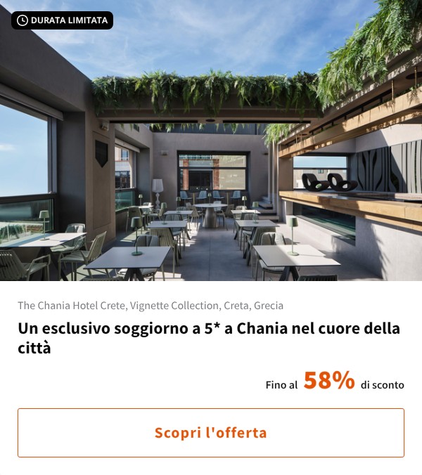 Un esclusivo soggiorno a 5* a Chania nel cuore della città