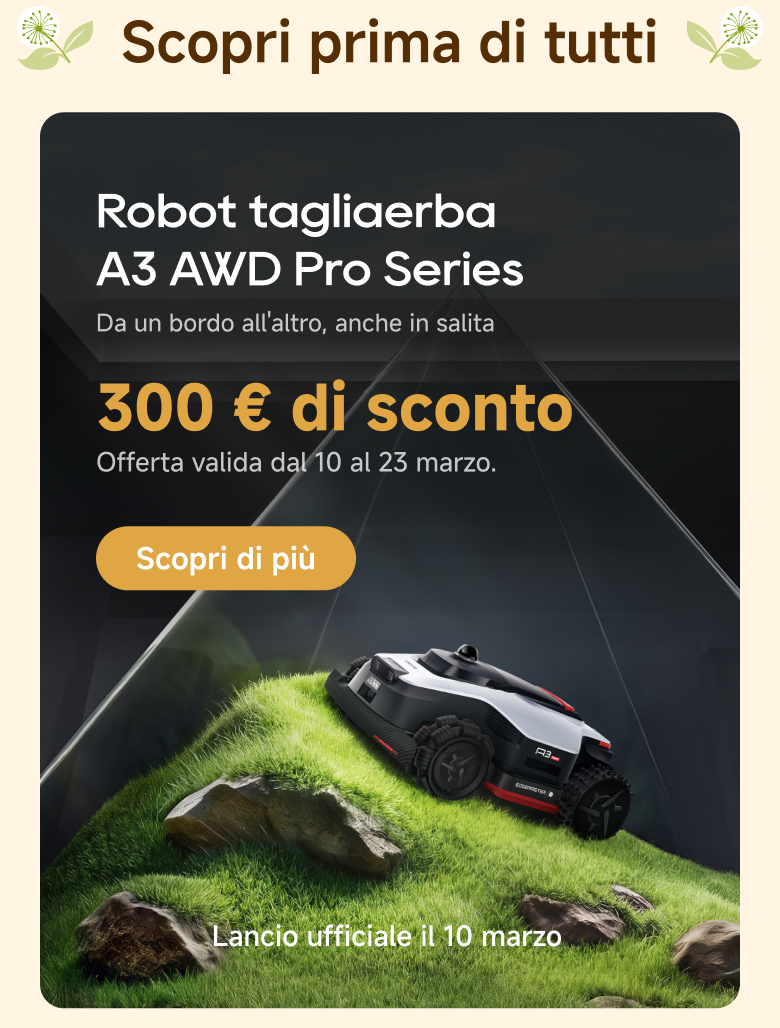 an image of a poster advertising a robot lawn mower