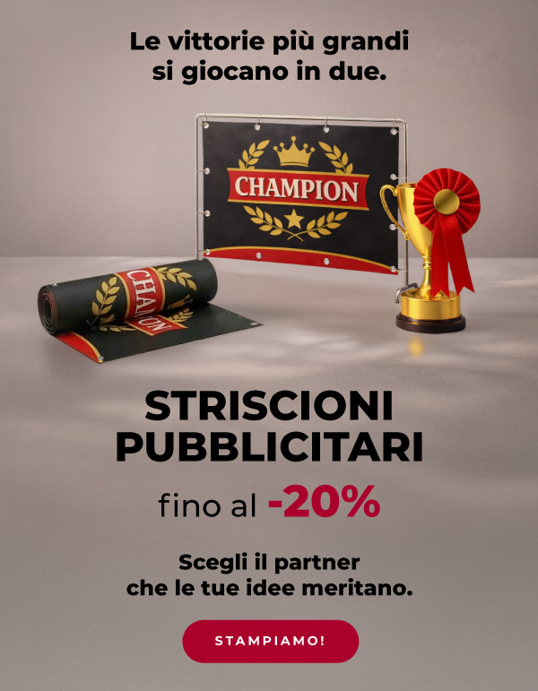Striscioni pubblicitari fino al -20%