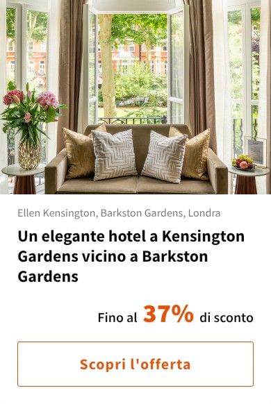 Un elegante hotel a Kensington Gardens vicino a Barkston Gardens
