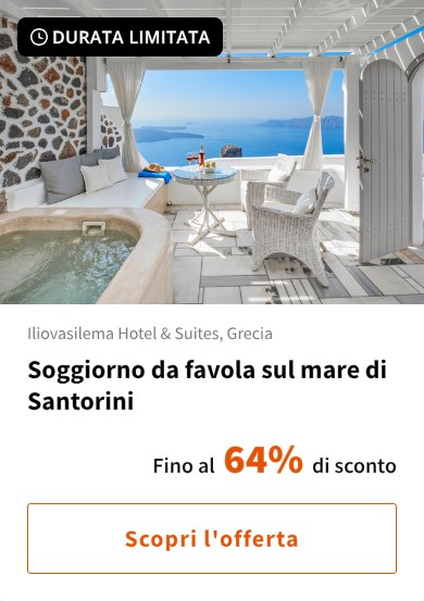 Soggiorno da favola sul mare di Santorini