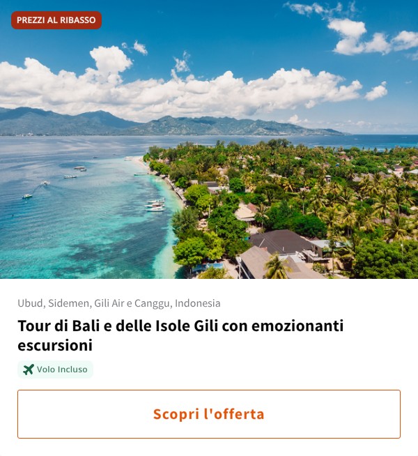 Tour di Bali e delle Isole Gili con emozionanti escursioni