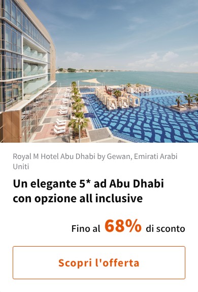 Un elegante 5* ad Abu Dhabi con opzione all inclusive