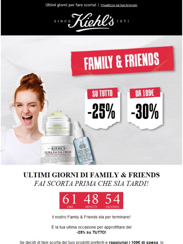 Il Family & Friends sta per finire! ⌛