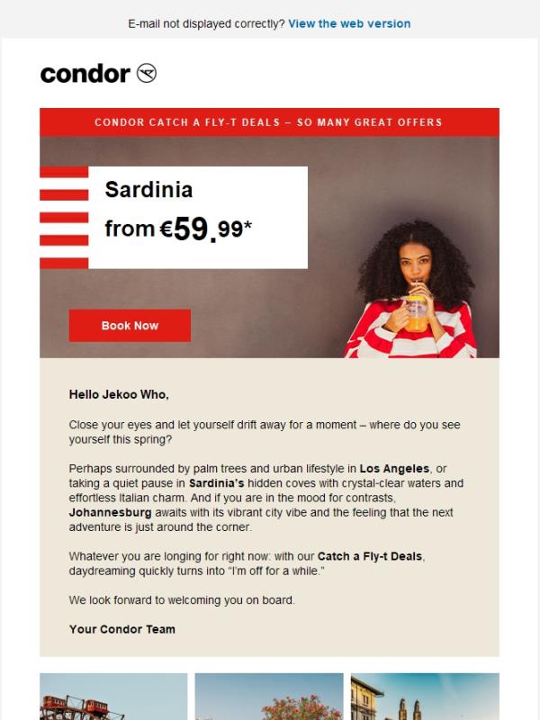 Our Deals From €59.99 Make It Easy to Leave Everyday Life Behind.