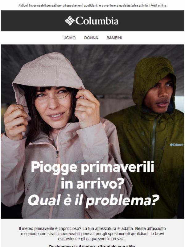 Pioggia improvvisa? Affrontala.