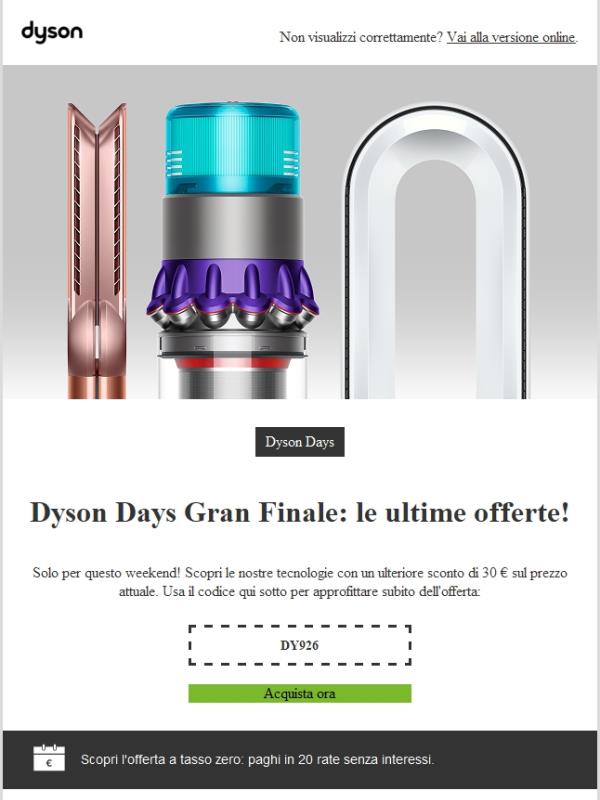 Dyson Days Gran Finale: le ultime offerte!