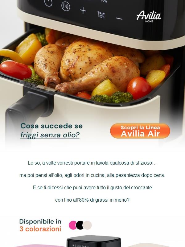 Ciao, ami il fritto ma temi i grassi? Scopri la linea Avilia Air🍟✨