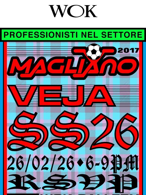 Don't forget the exclusive launch party Veja x Magliano is today!