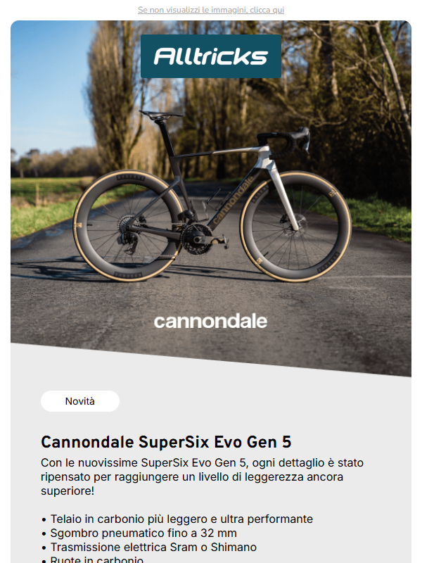 Scopri la Cannondale SuperSix Evo Gen 5 🔥