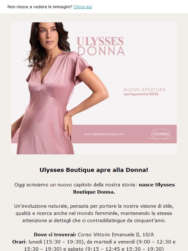 Nasce Ulysses Boutique Donna! 👠