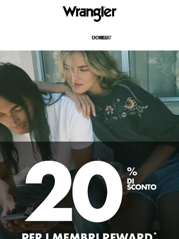 PROMO fedeltà! 20% di sconto