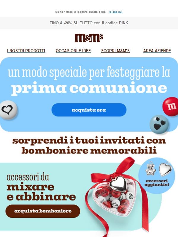 Dolcezze per i festeggiamenti della tua comunione