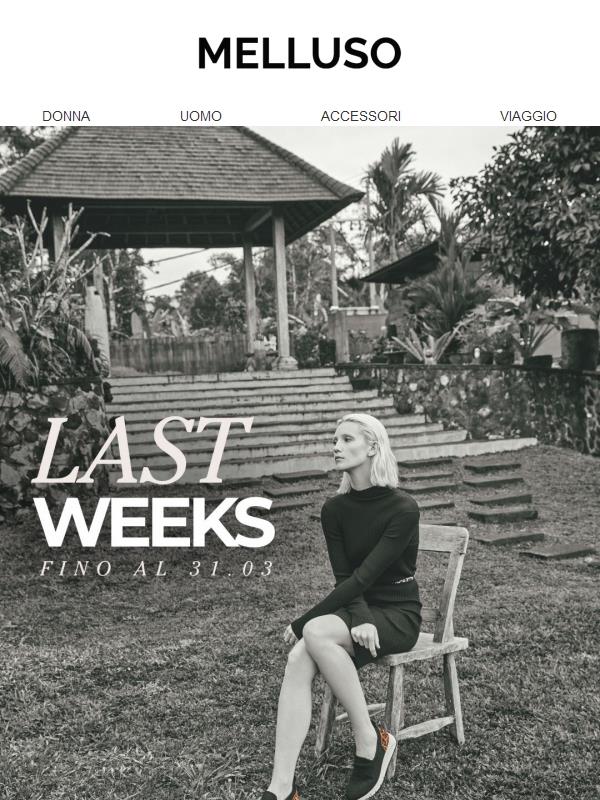 ⏳ Ultime settimane di Saldi Melluso