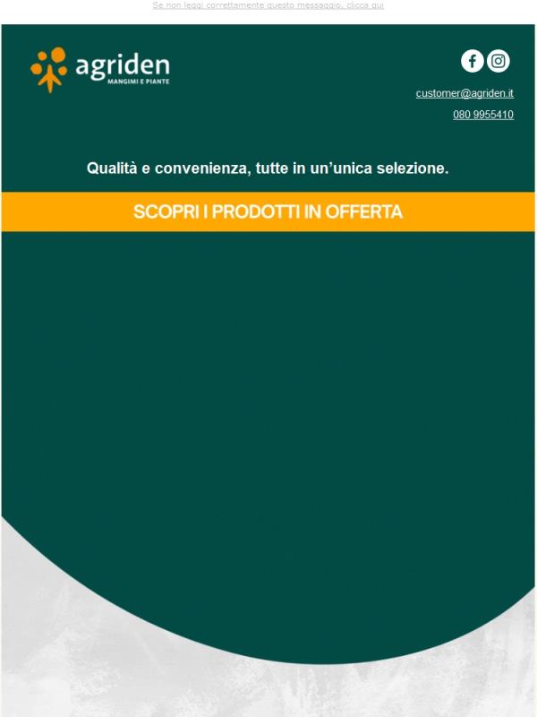 Solo su Agriden: offerte da non perdere! 🌿