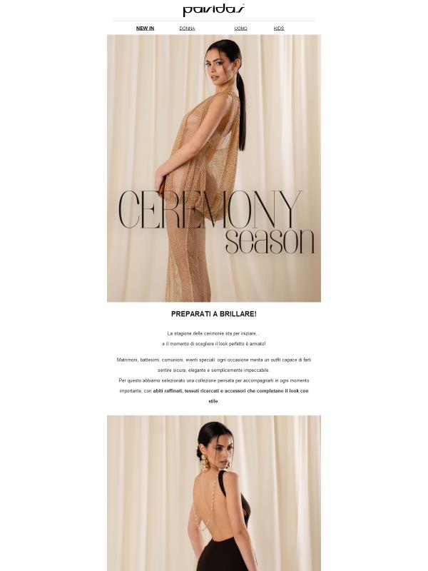 La stagione delle cerimonie sta per iniziare ✨