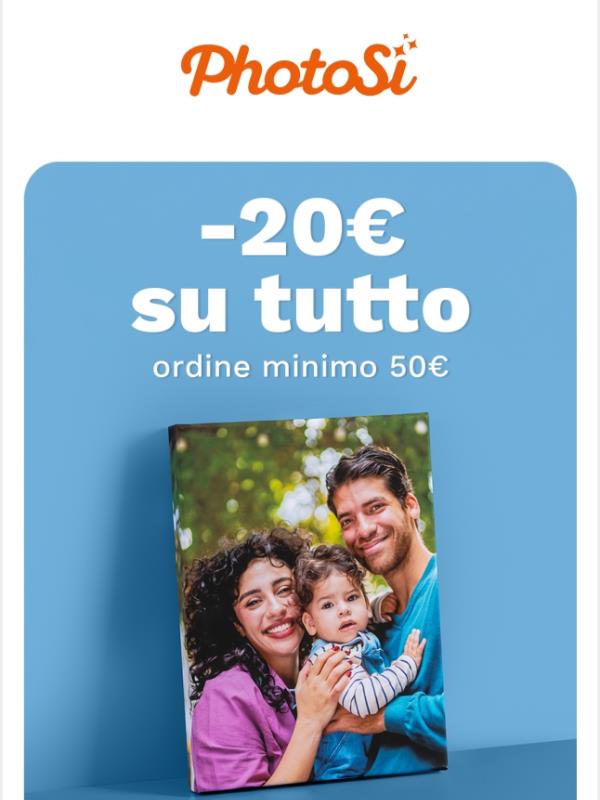 Solo per te 🔥 -20€ su 50€