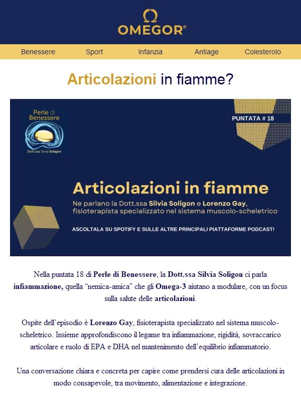 Articolazioni in fiamme? Parliamone nel nuovo episodio🔥
