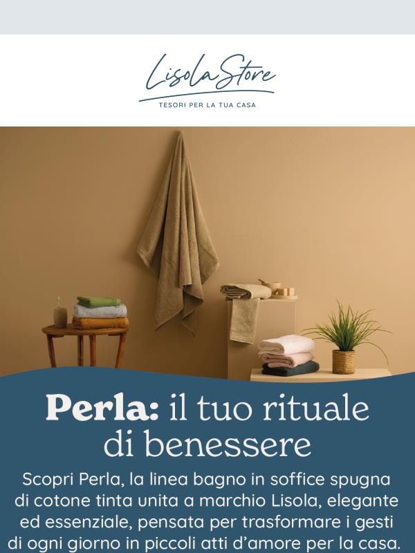 ⚪ Scopri Perla: la linea bagno in soffice spugna di cotone