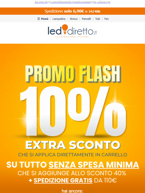 🔥 Sconto Extra -10% su TUTTO! Non perderlo