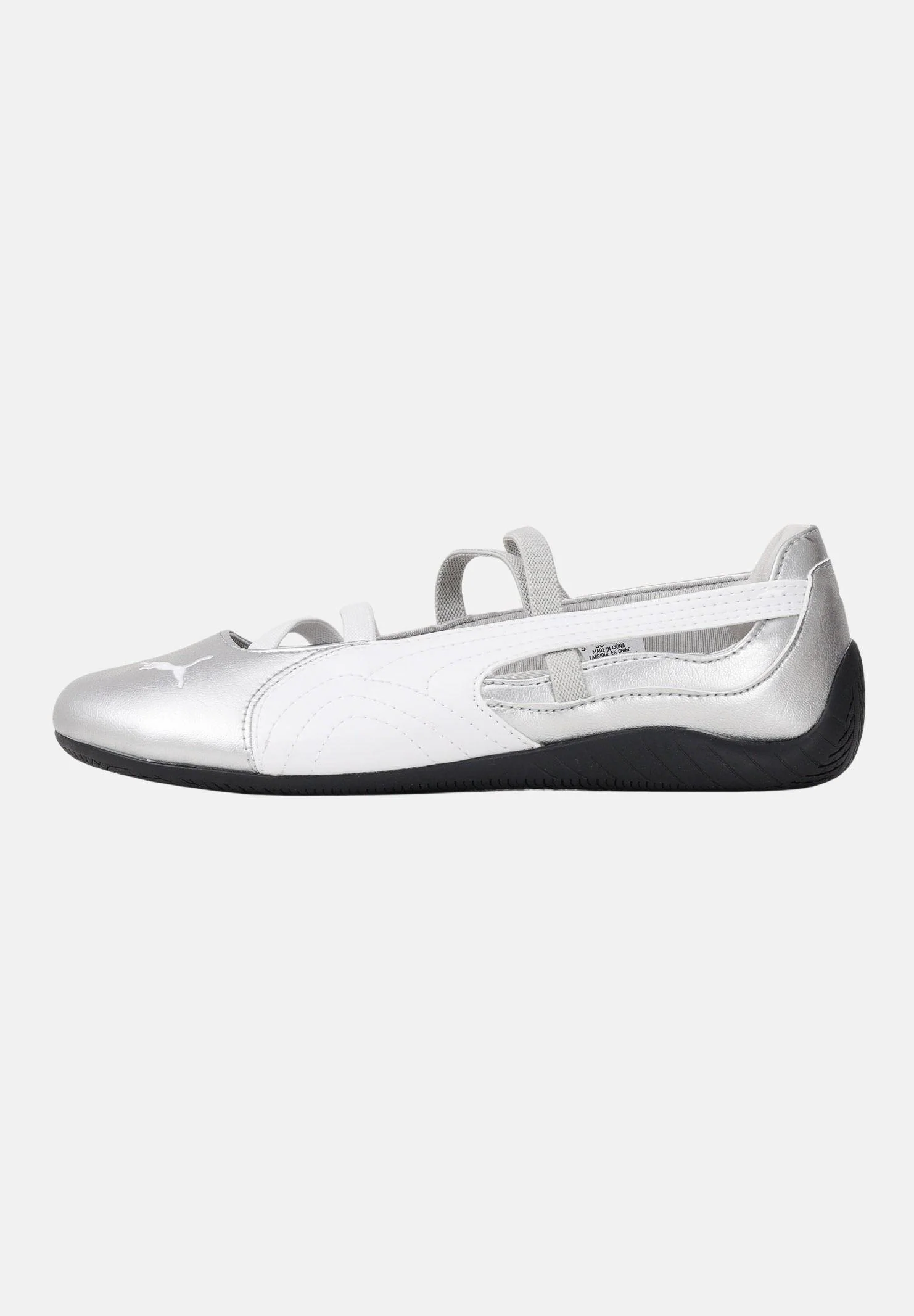 Image of PUMA Ballerine Speedcat Ballet Metallic argento da donna