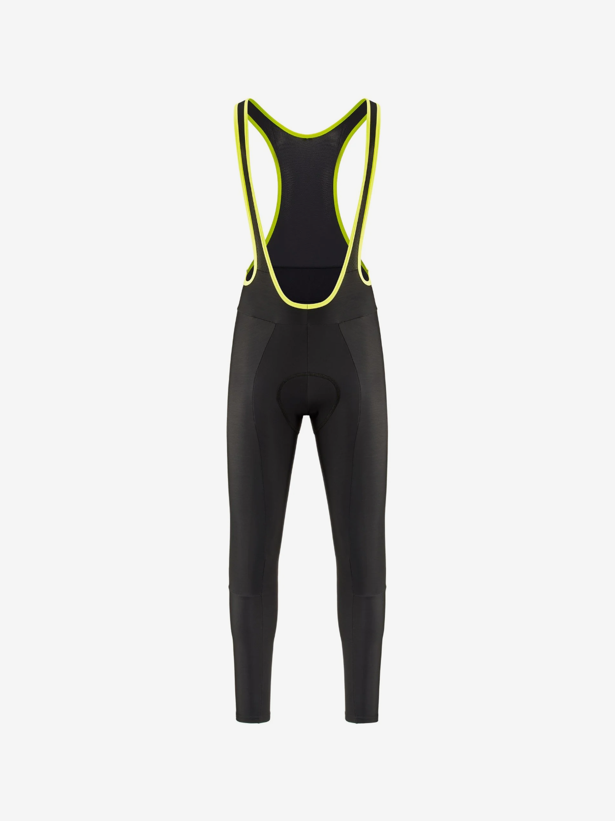 an image of a bib with a yellow trim and a black bottom