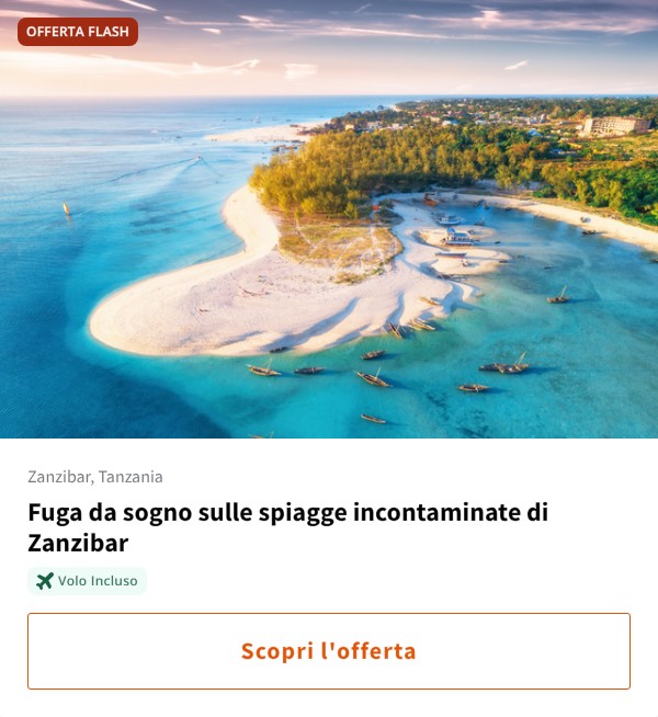 Fuga da sogno sulle spiagge incontaminate di Zanzibar