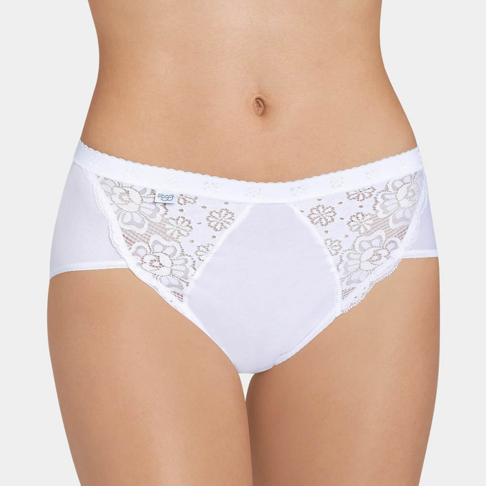 Image of SLIP IN COTONE PIZZO MIDI CHIC BIPACK SLOGGI