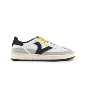Victoria Sneakers Bassa Uomo in Pelle Bianca Blu Multi