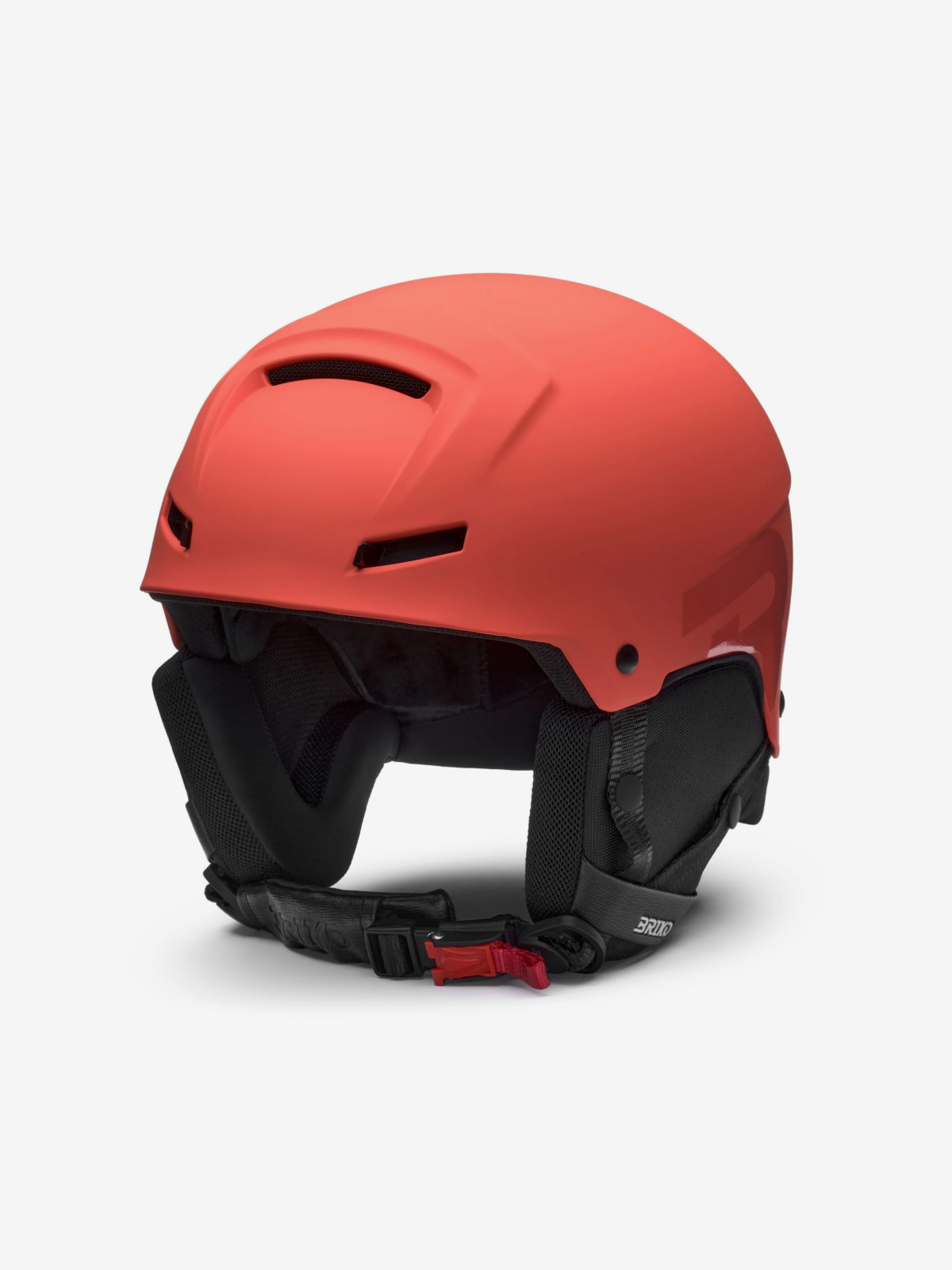 an image of a helmet with a red vise on a white background