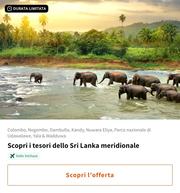 Scopri i tesori dello Sri Lanka meridionale