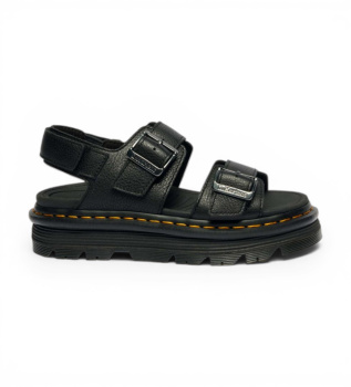 sandali-in-pelle-nera-a-forma-di-zebzag