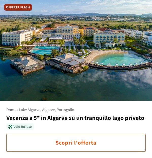 Vacanza a 5* in Algarve su un tranquillo lago privato