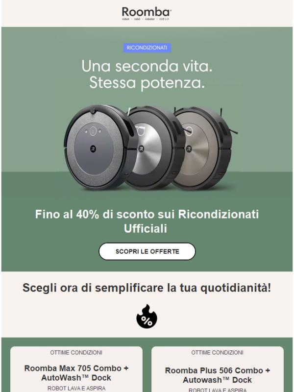 💣 Di nuovo in azione. Fino al 40% di sconto sui Ricondizionati!
