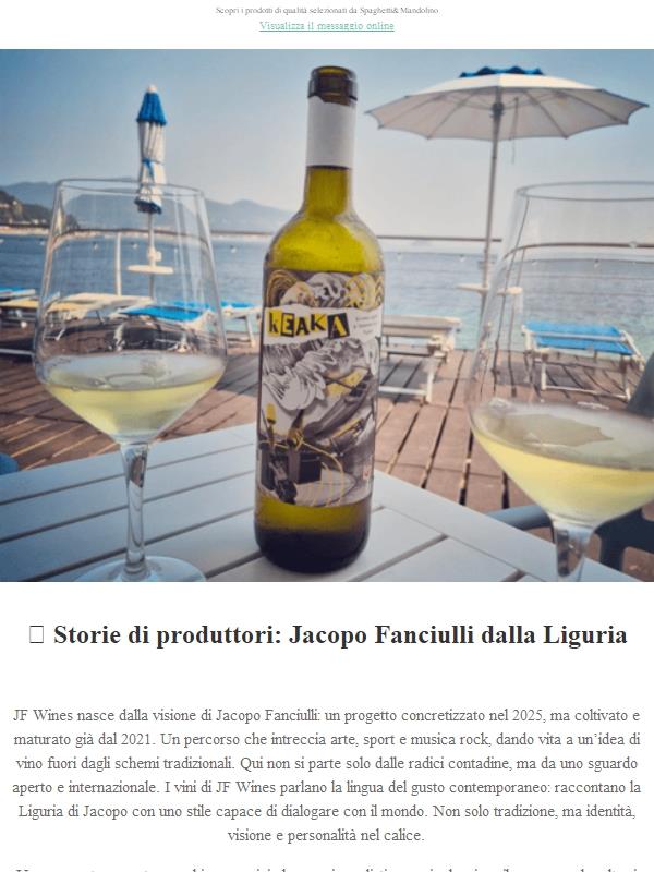 ✨ Storie di produttori: Jacopo Fanciulli dalla Liguria