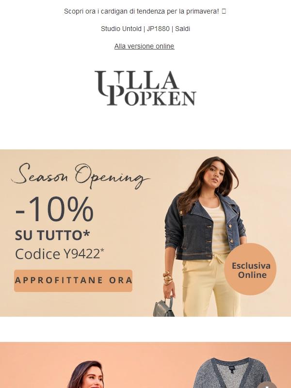-10% – Uno sconto esclusivo per l'inizio della stagione 🛍️