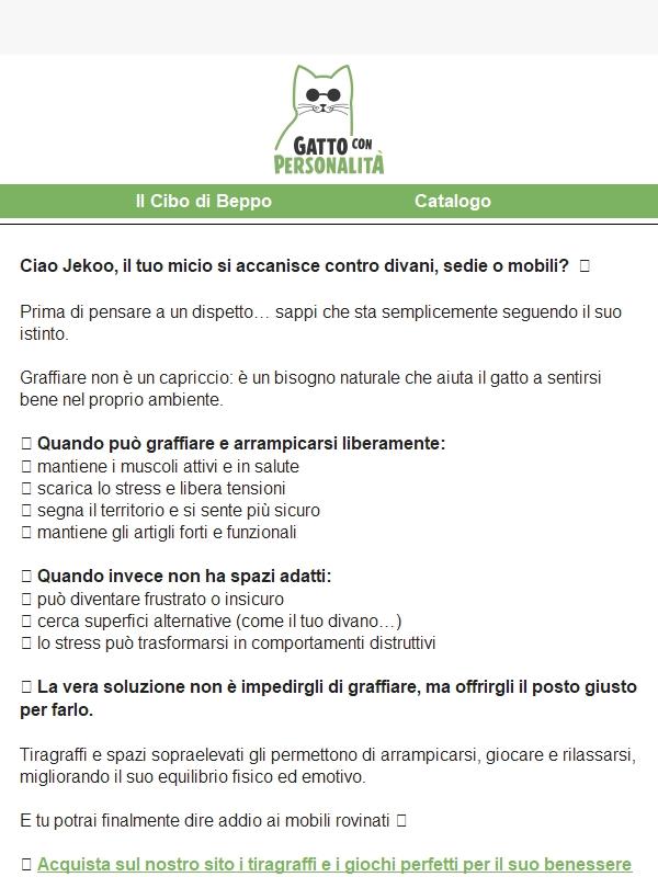 Il tuo gatto distrugge il divano?