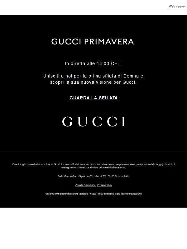 In diretta: Gucci Primavera