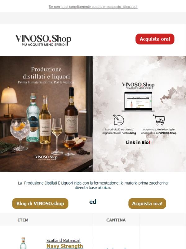 🪄VINOSO | La Produzione Distillati E Liquori inizia con la fermentazione
