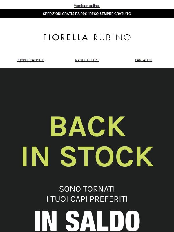 BACK IN STOCK 💣 e in super saldo 💣