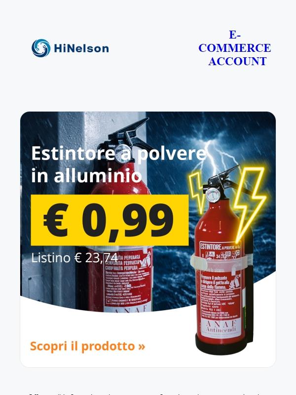 ⚡️ OFFERTA LAMPO - tuo a 0,99€