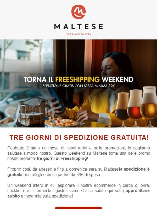 Un weekend di Freeshipping!