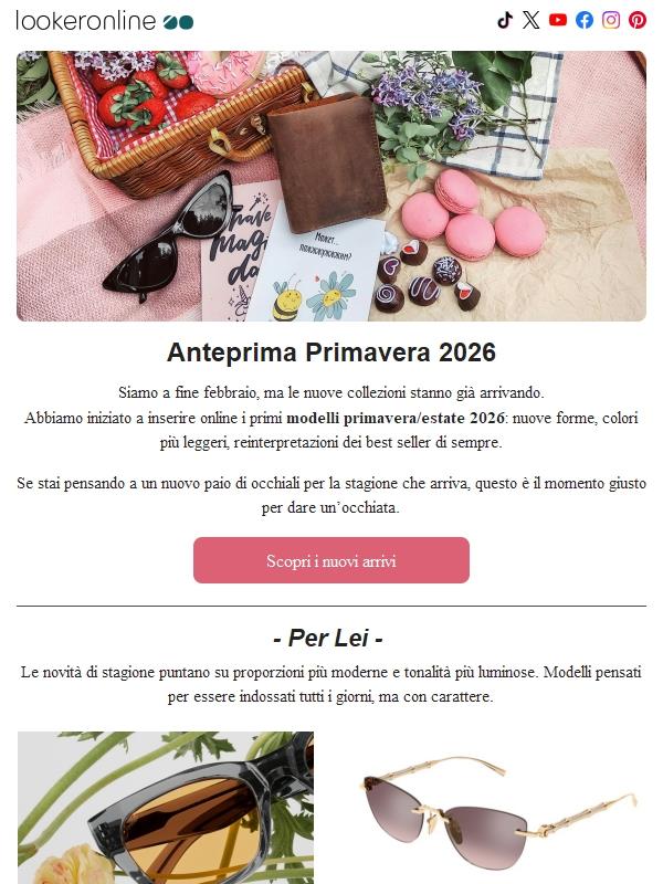 🌷 Nuova Stagione, Nuovi Occhiali