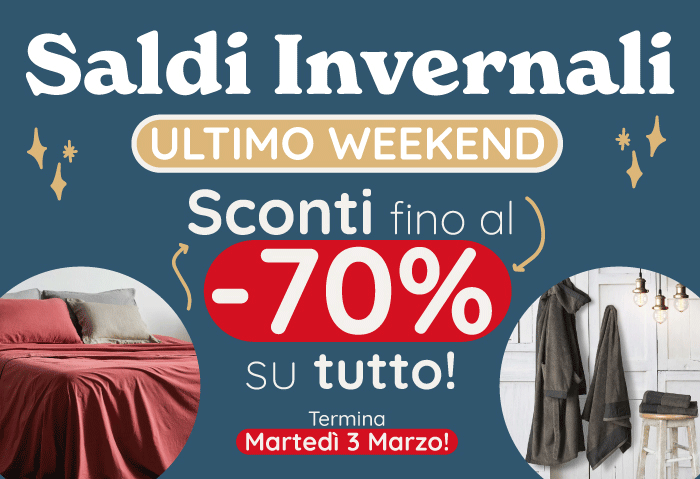 SALDI INVERNALI: ULTIMO WEEKEND