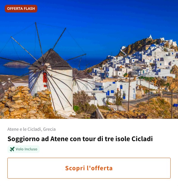 Soggiorno ad Atene con tour di tre isole Cicladi