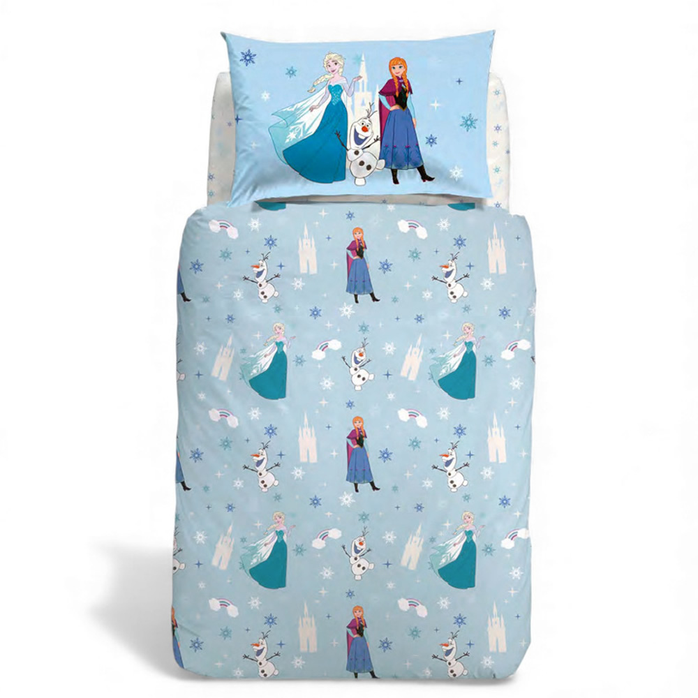 Image of COMPLETO COPRIPIUMINO PIAZZA E MEZZA FROZEN STAR CALEFFI